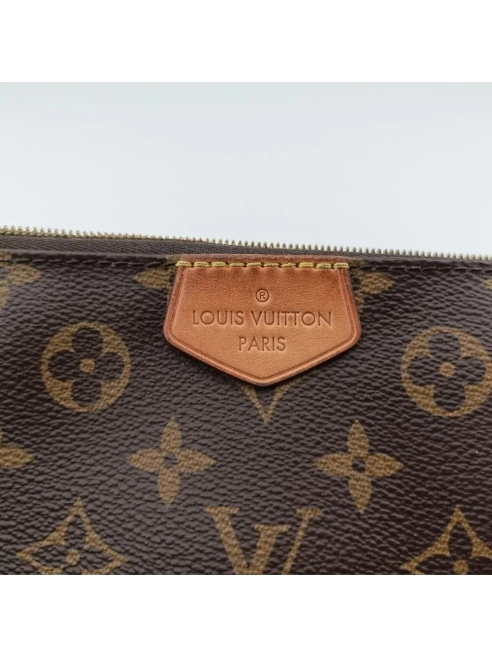 Louis Vuitton Multy Pochette Soir Monogram Brown Khaki Canvas